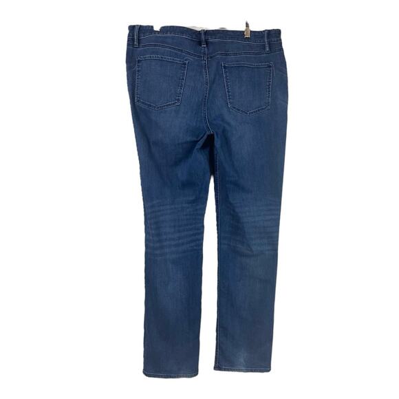 Talbots Jeans Flawless Five Pocket Straight Leg Dark Wash Women’s Plus Size 14 - Picture 3 of 9